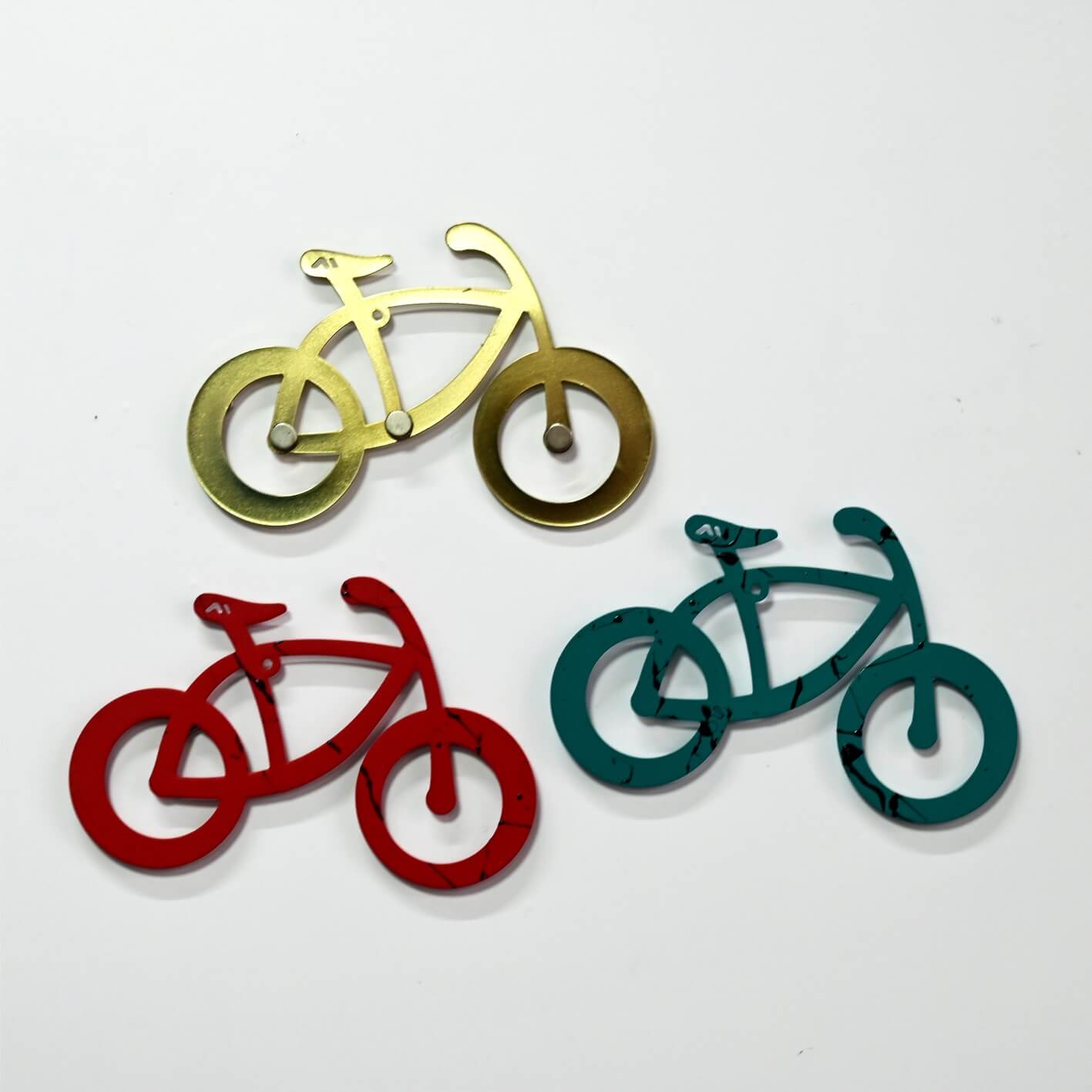 Portallaves Bici Dorado, Rojo con Salpicaduras y Azul con Salpicaduras