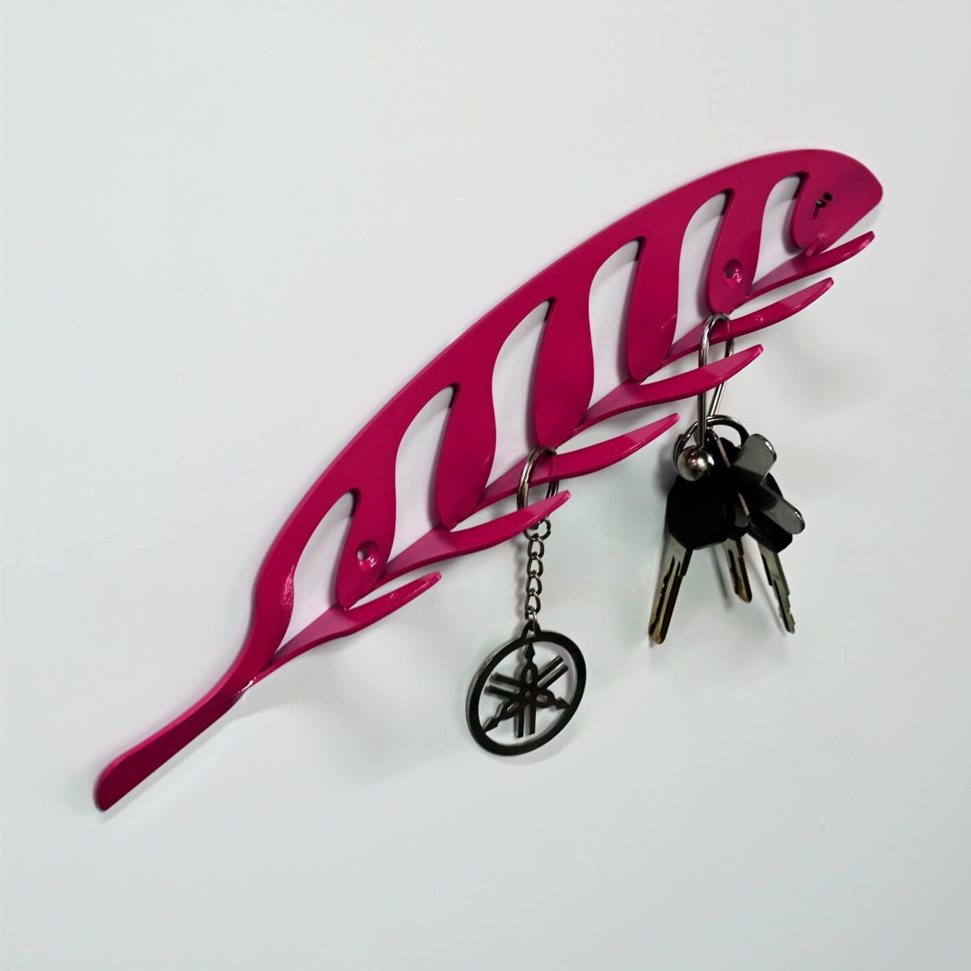 Portallaves Hoja Rosado