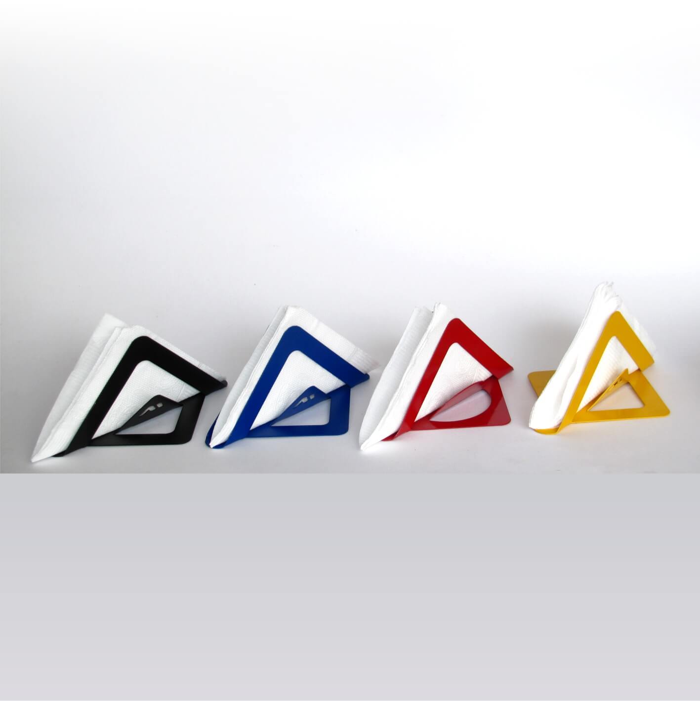 Servilleteros Negro, Rojo, Amarillo y Azul