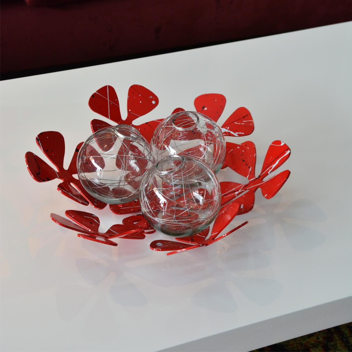 Florida Rojo con Salpicaduras