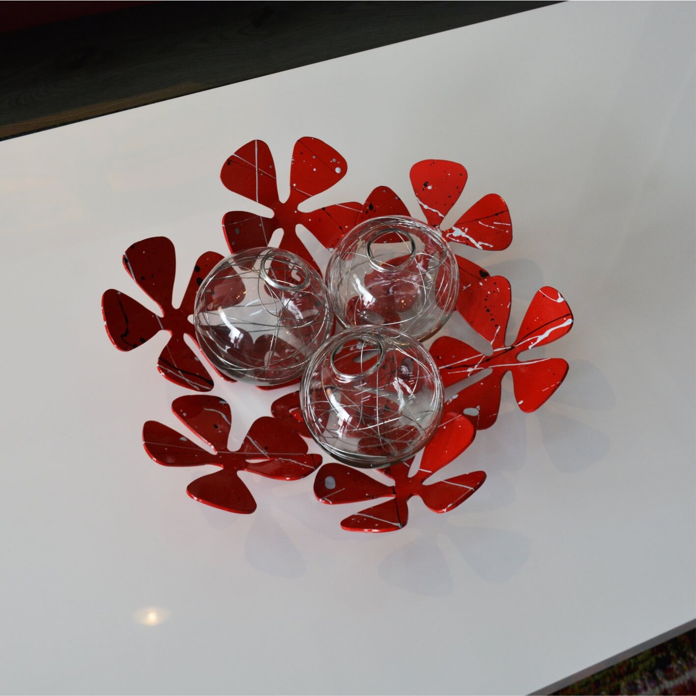 Florida Rojo con Salpicaduras