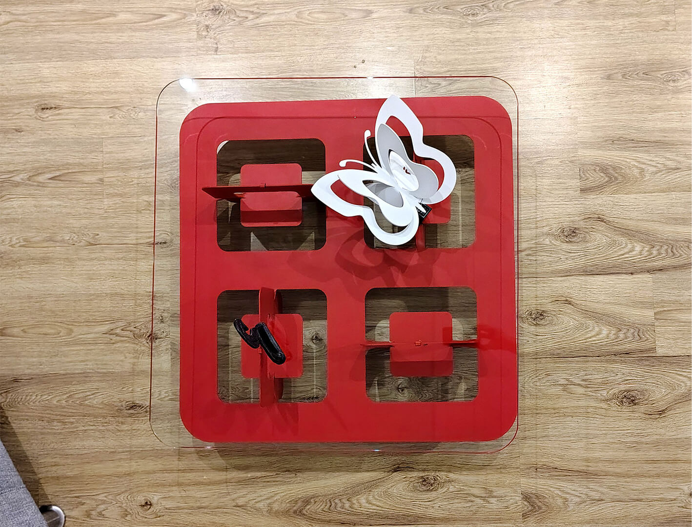 Mesa de Centro Square Roja