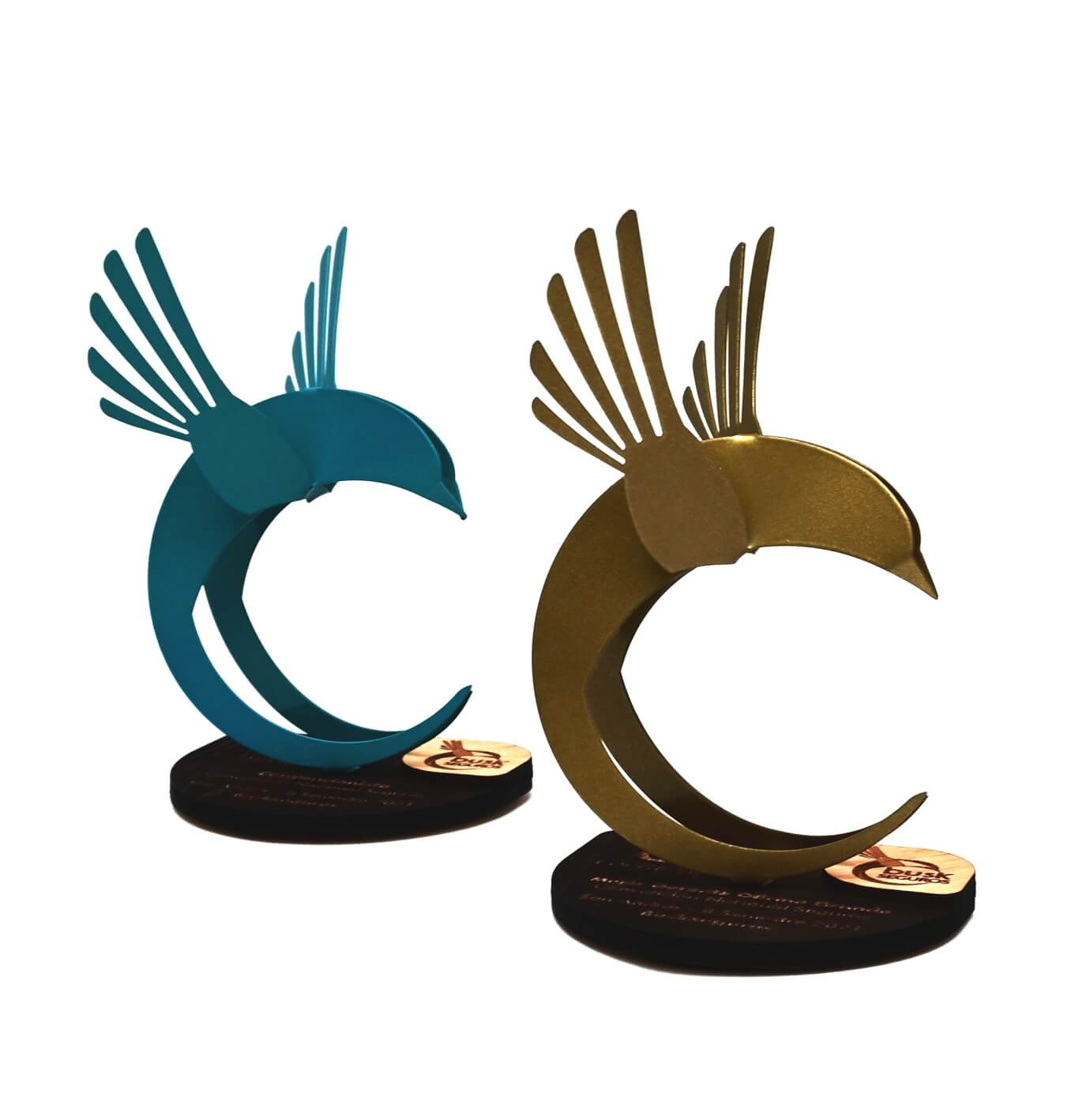 Busk Seguros Pájaros Dorado y Azul