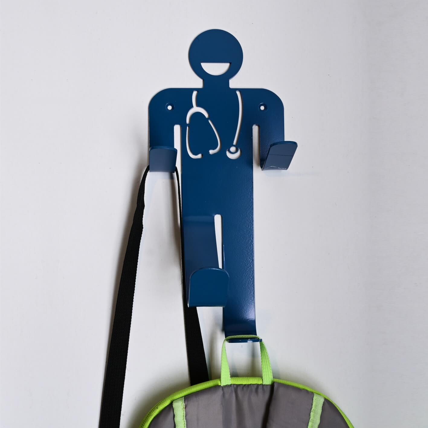 Perchero Médico Azul