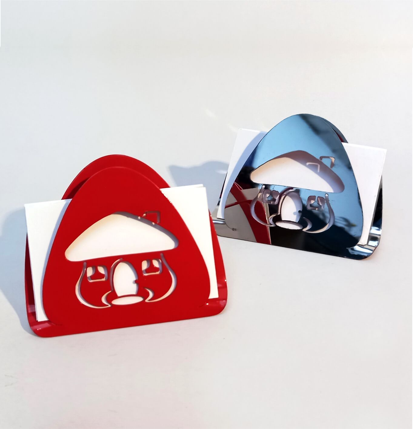 Tarjeteros Davivienda Inox. y Rojo